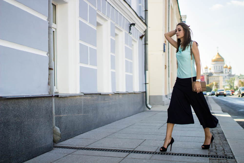 Girl in Culottes Trouser