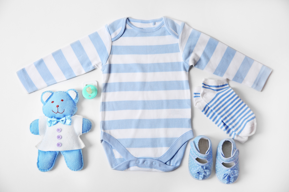 Blue Coloured Baby Clothes Style
