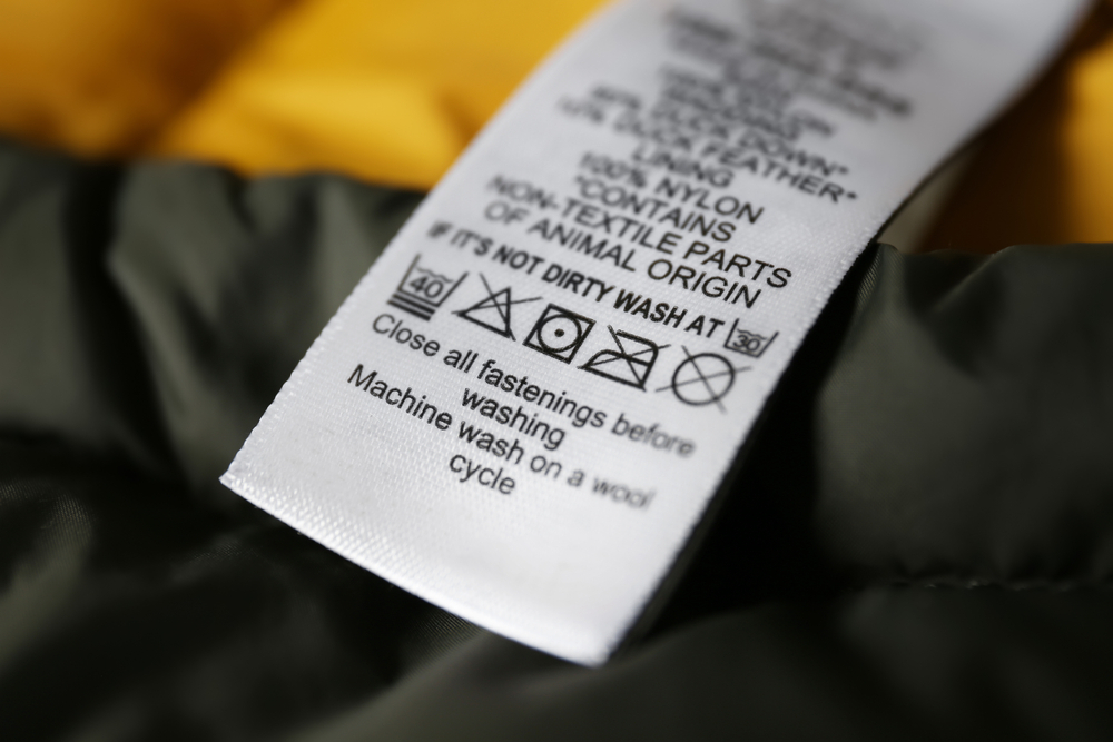 Care Label on a Hoodie