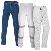 White Pants & Denim Jeans